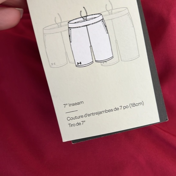 UA Speedpocket 7'' Cardinal  Shorts - Picture 10 of 10